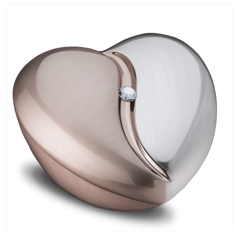 Coeur Rose & Argent