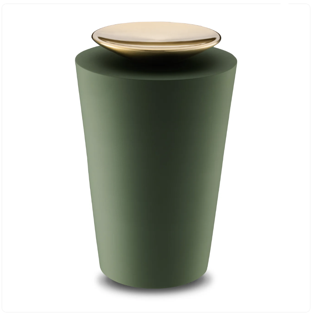 Vase Vert & Or