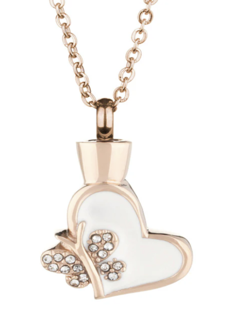 Pendentif - Coeur & Papillon