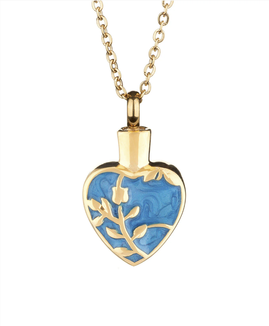 Pendentif - Coeur & Fleur