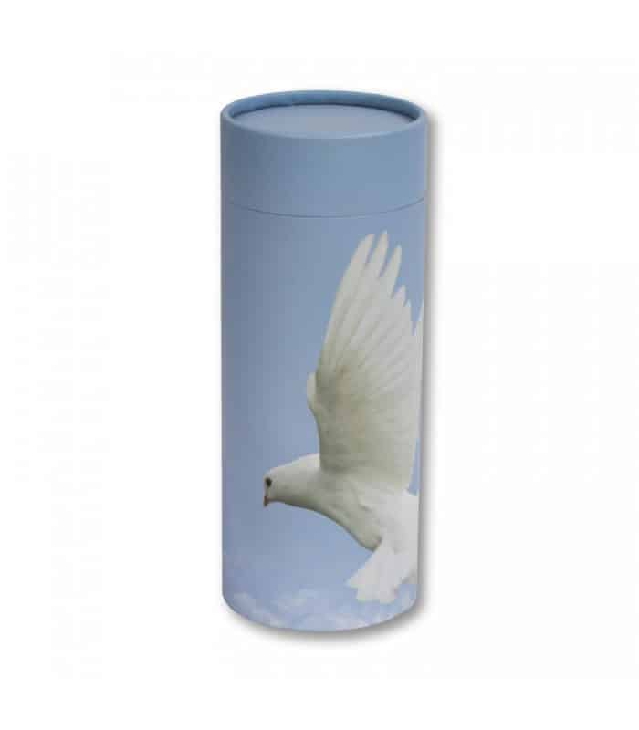 urne funeraire colombe - Biodégradable-Chanvre et lin